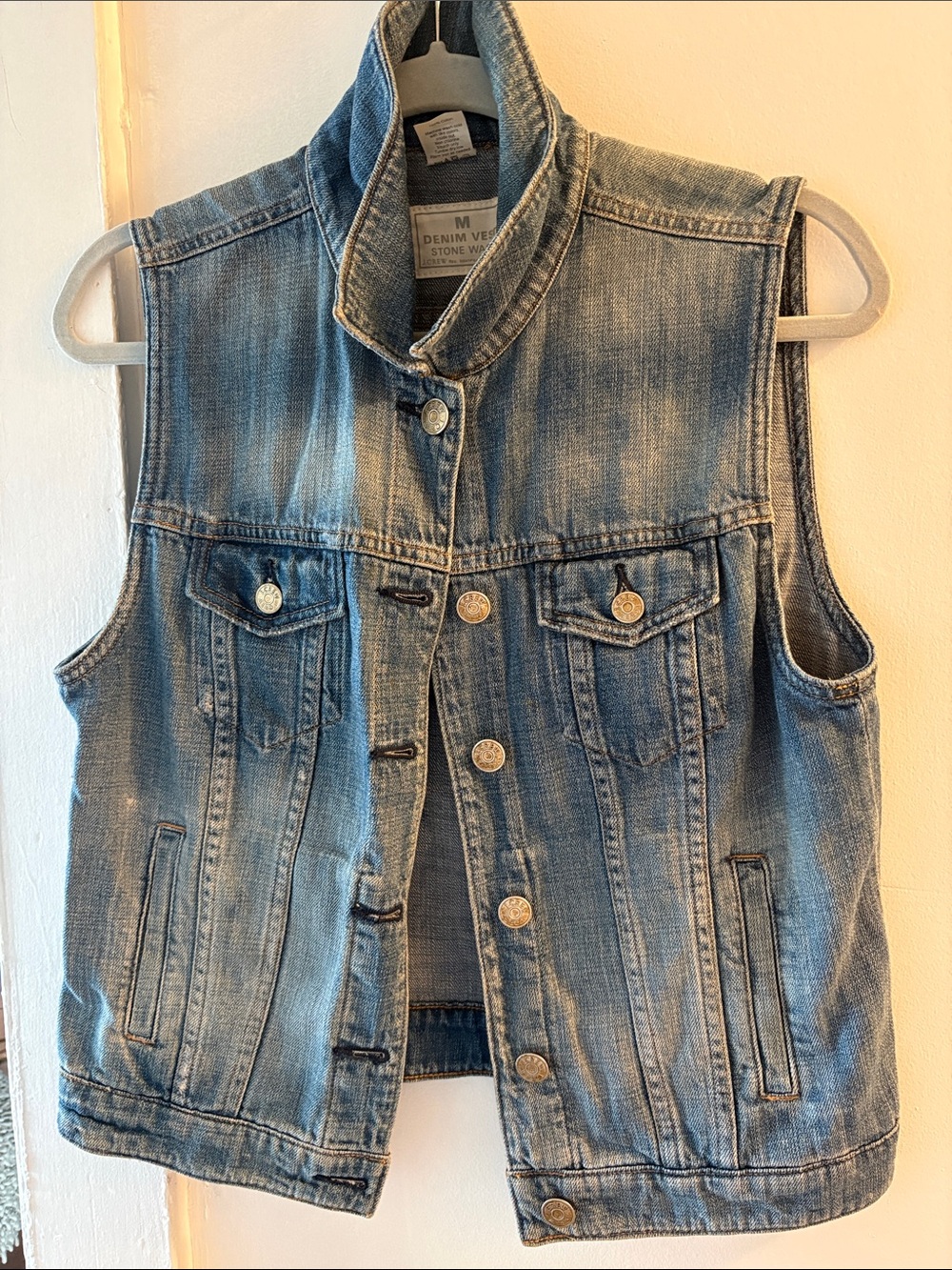 J.Crew Denim Washed Vest